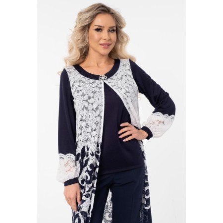 Women's tunic, size 42, the color is blue,-9