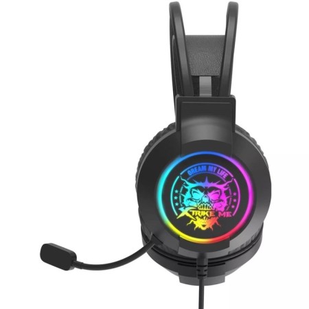 Headphones XTRIKE ME GH-416, game, full-size, backlight, MIC, USB, 2 m, black-2