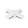Connector X-shaped single-phase for connecting track tire pipelines GL7082 WH White