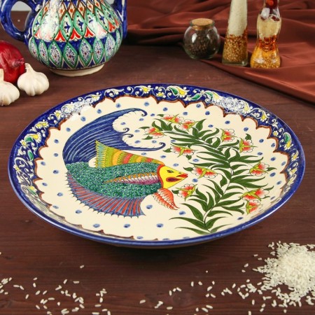 Largan Rishtan ceramics "Fish", 37 cm, mix-1