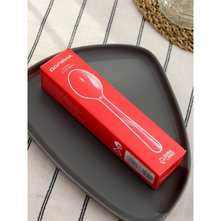 A spoon of a stainless steel table of the Sofia shares, length 18.7 cm, thickness 2 mm-5