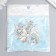 Decor for creativity Metal "Filin in flight" silver set 8 pcs 2.3x3 cm