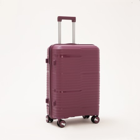 Middle suitcase 24 ", lightning department, code castle, 4 wheels, purple color-1