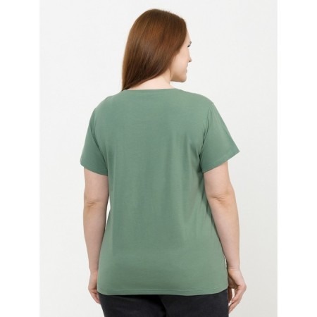 Female T -shirt, size l, olive color-1