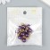 Decor for creativity plastic "Violet pearl with loop" set 10 pcs 1x1.2 cm