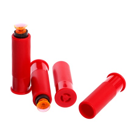 The gun "double -barreled", with sleeves, shoots soft bullets-7