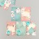 Cardboard "Flowers 11" set 10 pcs (5 types) 4x6 cm