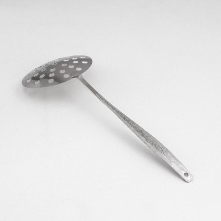 Noise a large “Uralochka”, 30 cm, d = 10.5 cm, thickness 2 mm, simplified processing, silver color-1