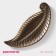 Divine Fruit dish "Vintage leaf", 27 × 10.5 × 1.5 cm, bronze color