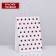Crafts with red embossing, round handle, white, 15 x 21 x 8 cm, 120 g