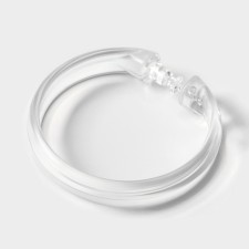 A set of hooks for curtains, d = 5.5 cm, 12 pcs, transparent