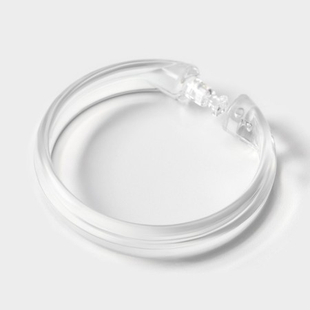 A set of hooks for curtains, d = 5.5 cm, 12 pcs, transparent