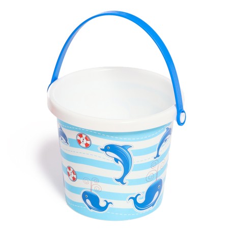 Sanding set: a bucket with a sticker, a strainer, scoop, robberies, 2 molds, watering can-6
