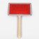 Pudderka Wood is large wide with drops, 12 x 19 cm, long wooden handle