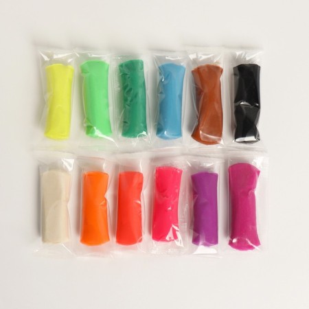 Modeling dough, 12 colors 15 g in the bucket-2