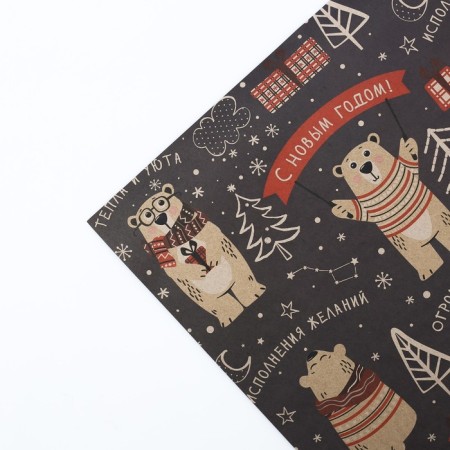 Paper Crafts "Polar Bear", 50 x 70 cm, New Year