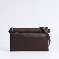 Cross-Bodi Bag on a zipper, brown color