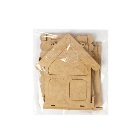DIM DIM CHDF feeder from the HDF for birds, 21 × 18 × 21 cm, Greengo-14