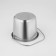 A bucket with a lid, 5 liters, a measured scale, stainless steel