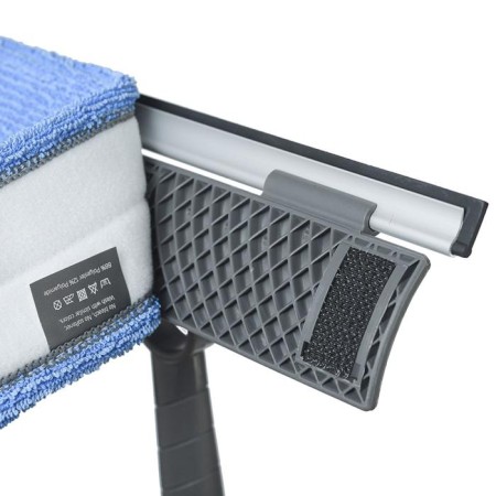 Mop for washing glasses and mirrors with a change of microfiber nozzle-9