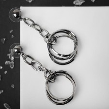 Earrings hanging 