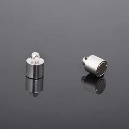 Castle Container Magnetic 16 × 6 mm, D loops = 1.5 mm (set 3 pcs.), The color of the steel