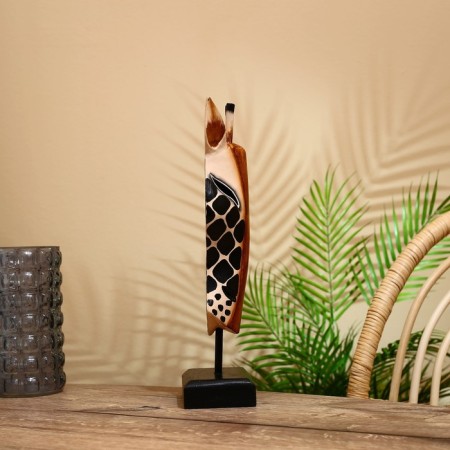 Mask "Zebra" on a stand, Albezia 40 cm-4