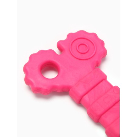 Chewing toy "curls", tpr, 10 cm, pink-2