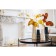 Artificial plant, height 58 cm, color gold metal