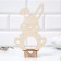 The stand for 1 egg “Rabbit”, 12.8 x 20.6 x 6.5 cm.