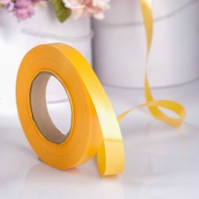 Tape for decor and gifts, yellow, 2 cm x 100 m