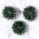 Decor "New Year's Wreath", set of 3 pcs., Size 1 pc. -3 cm, dark green color