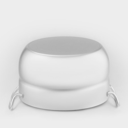 Aluminum pan, 4.5 l, metal cover-2