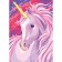 Diamond mosaic with partial filling on the canvas "Unicorn", 15 x 21 cm