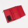 Women's wallet on magnets, red color