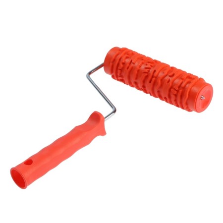 Decorative tundra roller, rubber, "pine bark", handle d = 6 mm, 180 mm-6