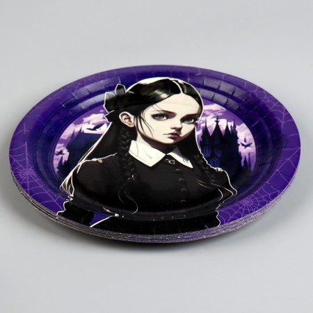 Disposable paper plate "Happy Birthday", 18 cm-2