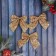 Christmas tree decoration "Balt - gold shine" (set of 3 pcs) 10.5x9.5 cm, gold