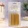 Set of candles for the Manhattan cake, 9 cm, 8 pcs, gold metallic