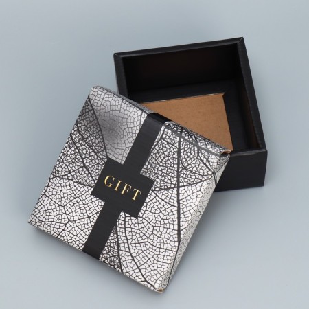 Gift folding box, packaging, "Gift", 12 x 12 x 6.5 cm-3