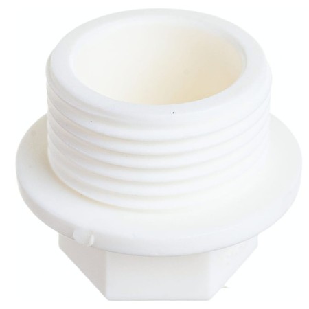 The plug is "Politek", polypropylene, d = 25 mm x 3/4 ", threaded-1
