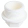 The plug is "Politek", polypropylene, d = 25 mm x 3/4 ", threaded