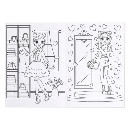 Coloring sets "for girls", 4 pcs. 16 pp., A4 format-4
