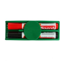 Set, a marker-stire sponge from a magnetic board, 2 water marker, Mix color