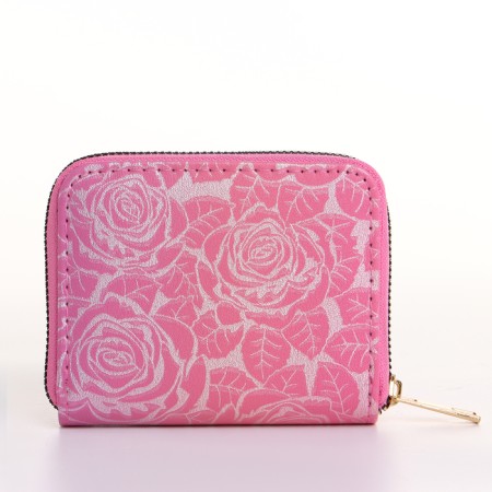 Women's wallet with lightning, pink color-2