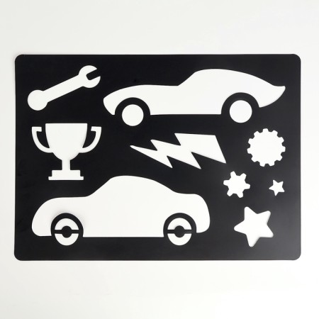 The tablet "Sand -drawing", 27 x 39 cm, sand 1 kg, stencil, set for creativity-7