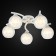 Ceiling chandelier Citilux "Christie" CL152150, 54x54x19 cm, 5x75W, E27, white color