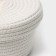Basket for storage ladled handmade LadOM "BALL", 21 × 21 × 11 cm, beige color