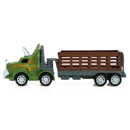 Dino gaming set includes 2 trucks and dinosaurs-12