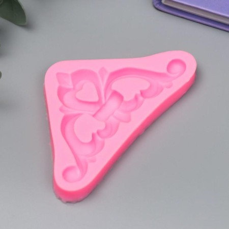 Mold Silicon "Pattern - Heart Corner" 1x5.6x10 cm-1
